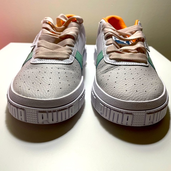 Puma Women's Cali Bold Clear Sneakers - White/Silver - NWOT - Picture 7 of 7